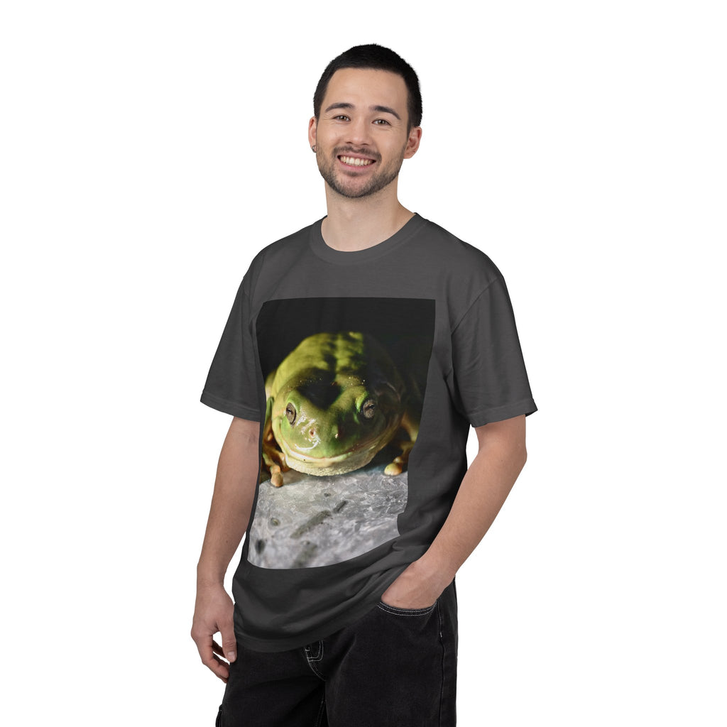 Frog Portrait T-Shirt — Cute Green Tree Frog Photo Tee